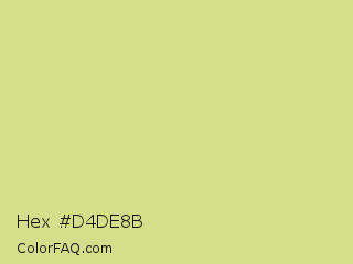 Hex #d4de8b Color Image