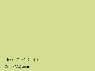 Hex #d4de93 Color Image