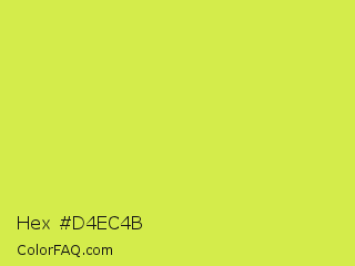 Hex #d4ec4b Color Image