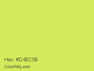 Hex #d4ec5b Color Image