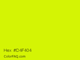Hex #d4f404 Color Image
