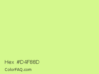 Hex #d4f88d Color Image