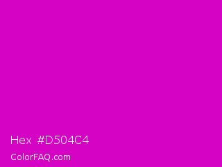 Hex #d504c4 Color Image