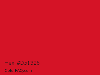 Hex #d51326 Color Image