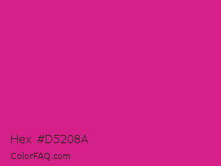 Hex #d5208a Color Image