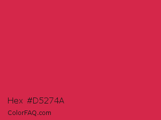 Hex #d5274a Color Image