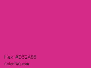Hex #d52a88 Color Image