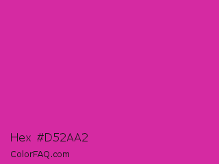 Hex #d52aa2 Color Image