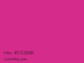 Hex #d52b8b Color Image