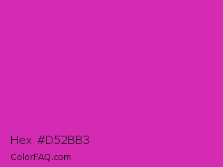 Hex #d52bb3 Color Image