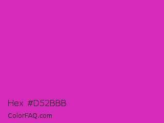 Hex #d52bbb Color Image