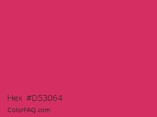 Hex #d53064 Color Image