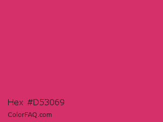 Hex #d53069 Color Image