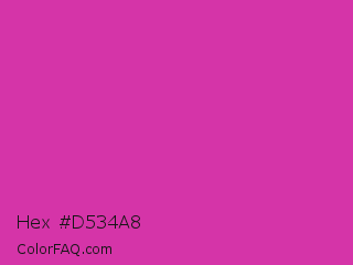 Hex #d534a8 Color Image