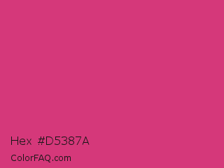 Hex #d5387a Color Image