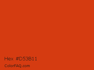 Hex #d53b11 Color Image