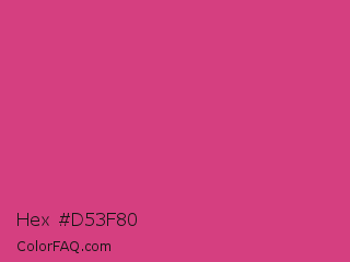 Hex #d53f80 Color Image