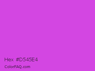 Hex #d545e4 Color Image