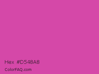 Hex #d548a8 Color Image