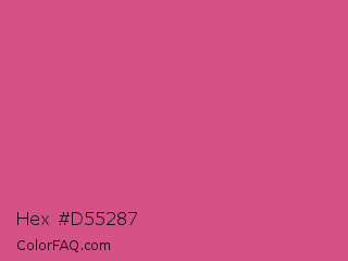Hex #d55287 Color Image
