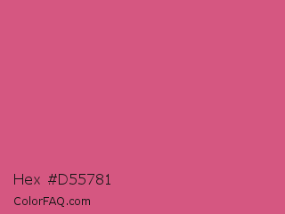 Hex #d55781 Color Image