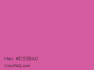 Hex #d55ba0 Color Image