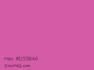 Hex #d55ba6 Color Image