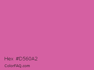 Hex #d560a2 Color Image