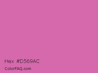 Hex #d569ac Color Image