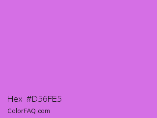 Hex #d56fe5 Color Image