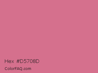 Hex #d5708d Color Image