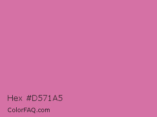 Hex #d571a5 Color Image