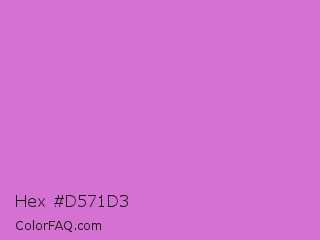 Hex #d571d3 Color Image