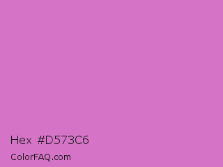 Hex #d573c6 Color Image