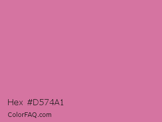 Hex #d574a1 Color Image