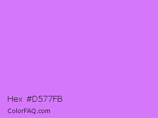 Hex #d577fb Color Image