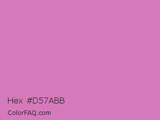 Hex #d57abb Color Image