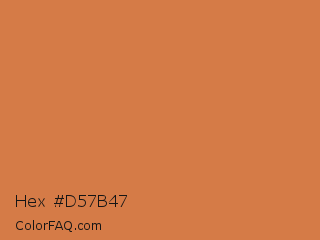 Hex #d57b47 Color Image