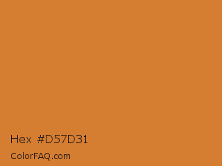 Hex #d57d31 Color Image