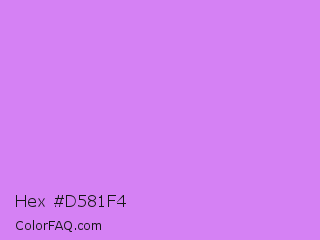 Hex #d581f4 Color Image