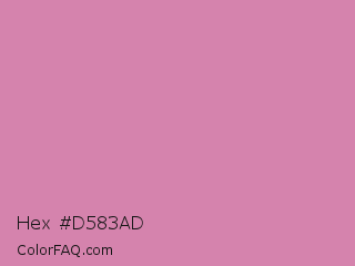 Hex #d583ad Color Image