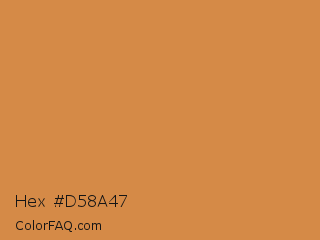 Hex #d58a47 Color Image