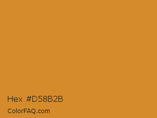 Hex #d58b2b Color Image