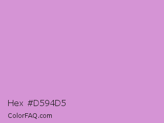 Hex #d594d5 Color Image