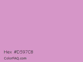 Hex #d597c8 Color Image