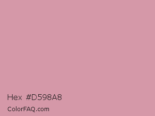 Hex #d598a8 Color Image