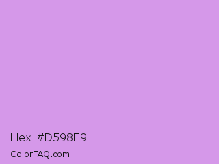 Hex #d598e9 Color Image