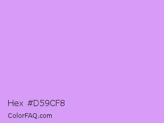 Hex #d59cf8 Color Image