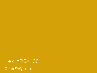 Hex #d5a108 Color Image
