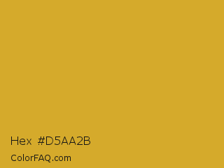 Hex #d5aa2b Color Image